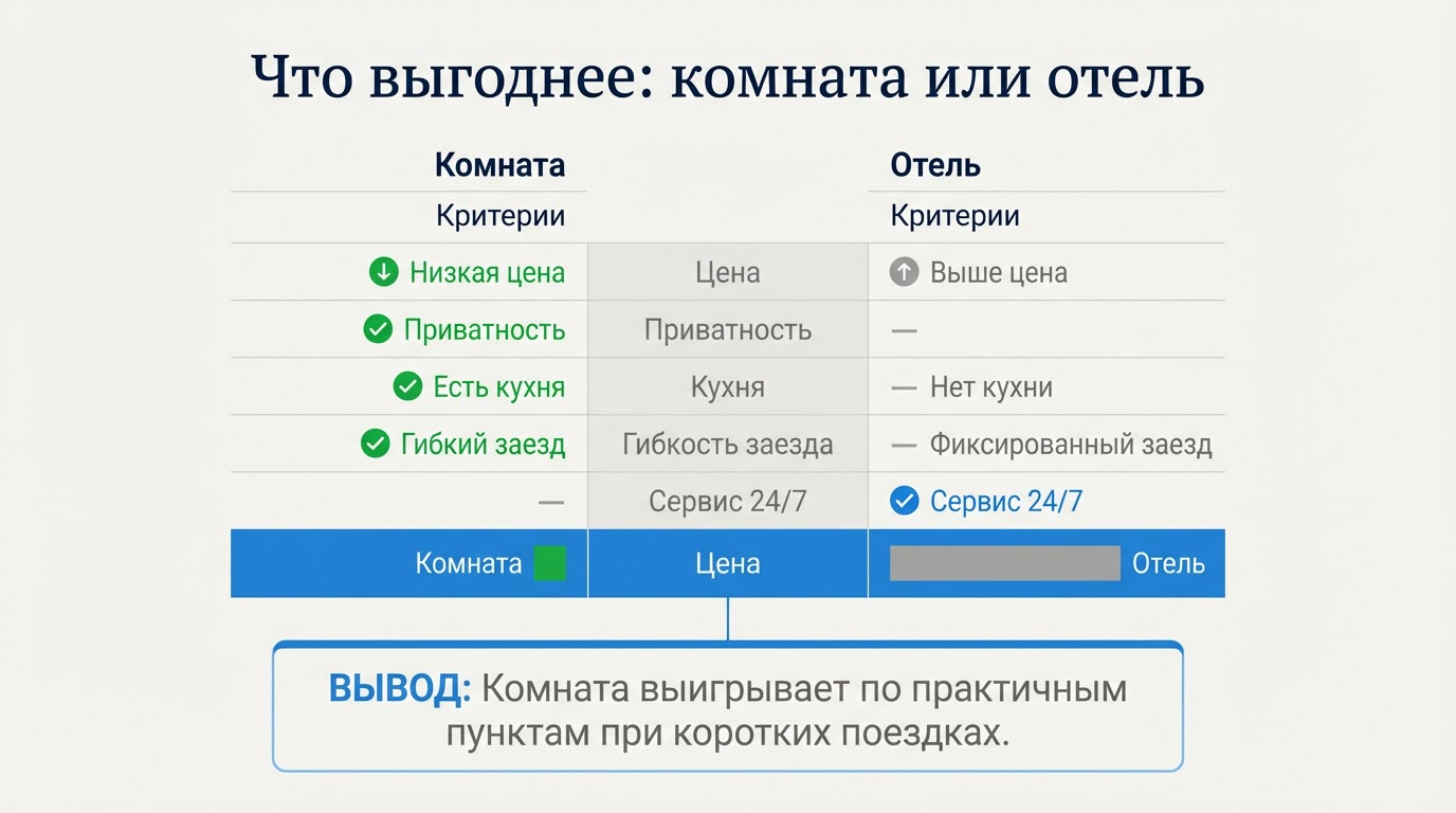 снять комнату посуточно